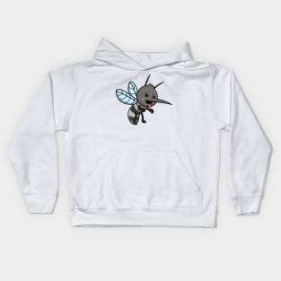 Cute Mosquito Flying Cartoon Kids Hoodie